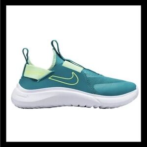 Nike Kids Teal and Lime Sneakers